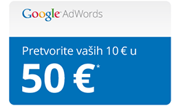 Google Adwords kupon